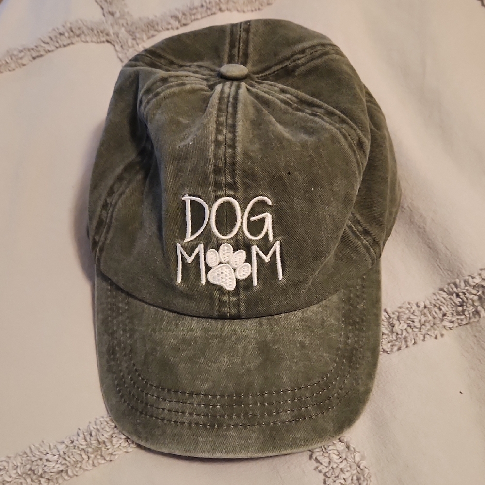 Dog Mom Olive Grey Green Cap David And Young